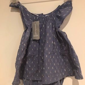 Fresh Impressions Baby Infant flutter sleeve Dress